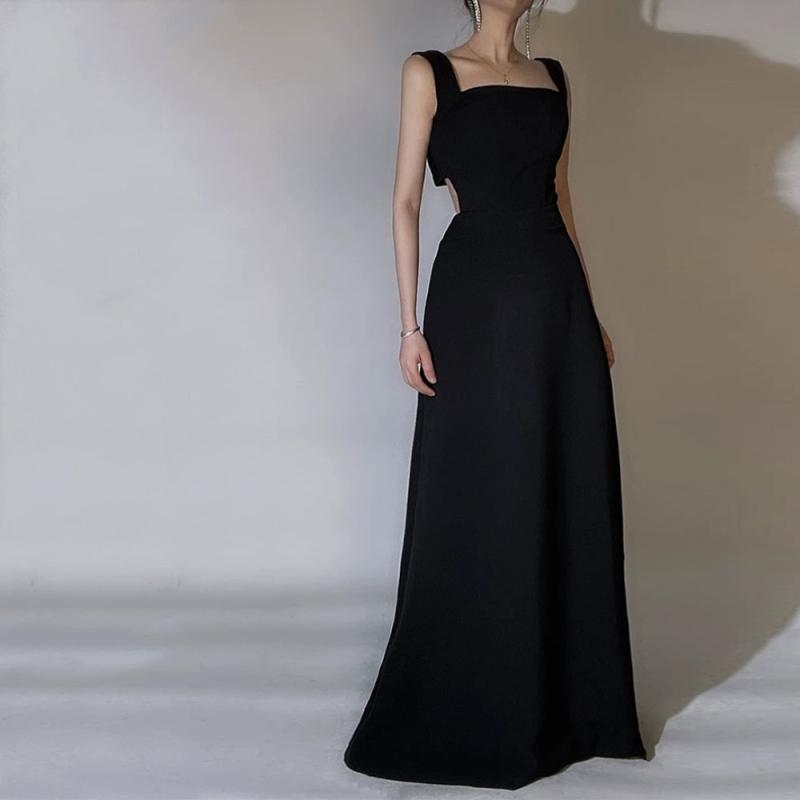 블랙 부티크 롱 원피스 셀프웨딩 피로연 2부 웨딩촬영 이브닝드레스