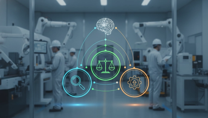 스마트공장 특수관계인 거래의 투명성, 가격 적정성, 실질적 필요성을 시각적으로 설명하는 한국적 인포그래픽.