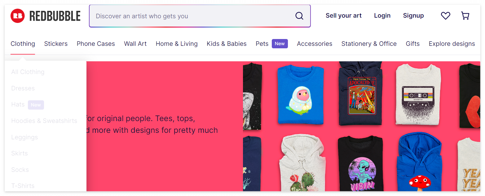 redbubble pod platform
