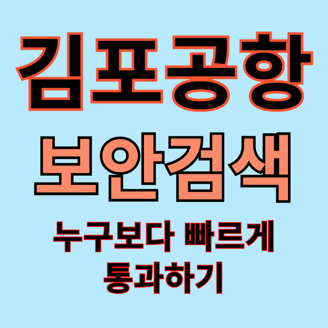 김포공항 보안검색