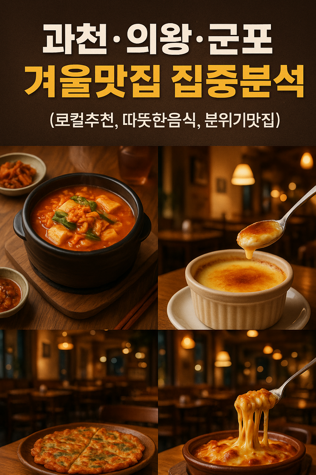 과천·의왕·군포 겨울맛집 집중분석 (로컬추천, 따뜻한음식, 분위기맛집)