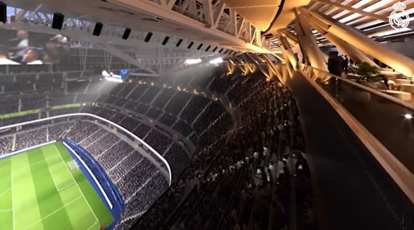 레알 마드리드의 개조된 산티아고 베르나베우 경기장 공개 VIDEO: Real Madrid reveals revamped Santiago Bernab&eacute;u stadium