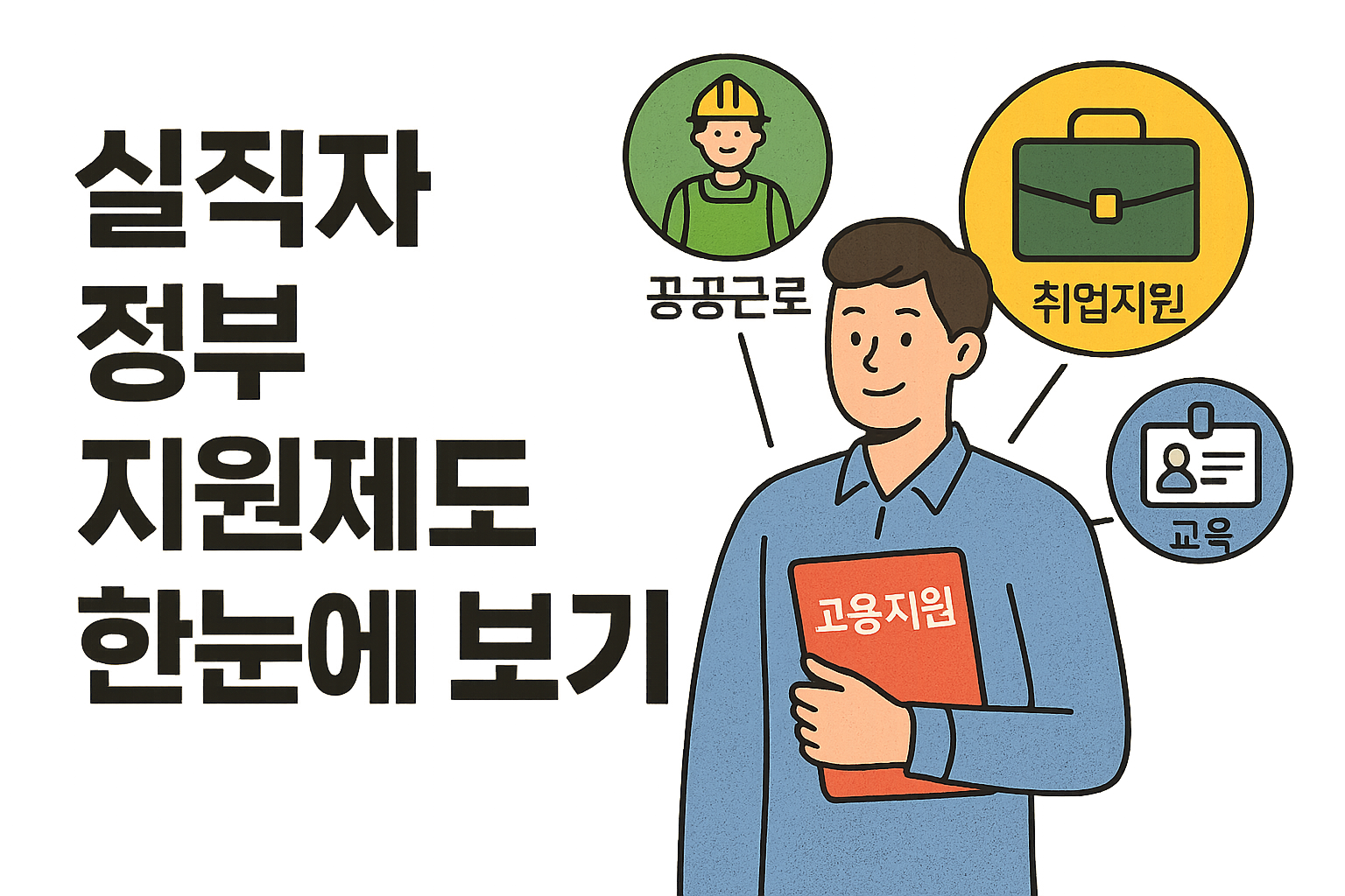 공공근로부터 취업 지원까지, 실직자 정부 혜택 총정리