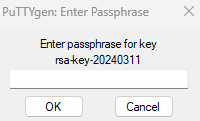 puttygen 설정