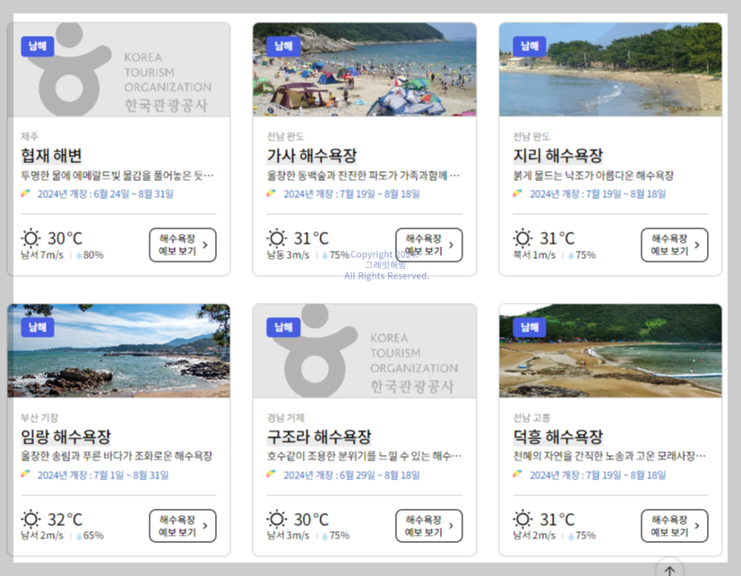 남해 해수욕장