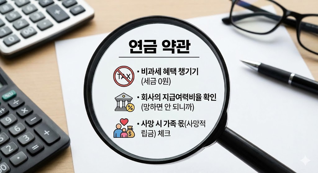 연금 가입 전 꼭 확인해야 할 체크리스트 아이콘