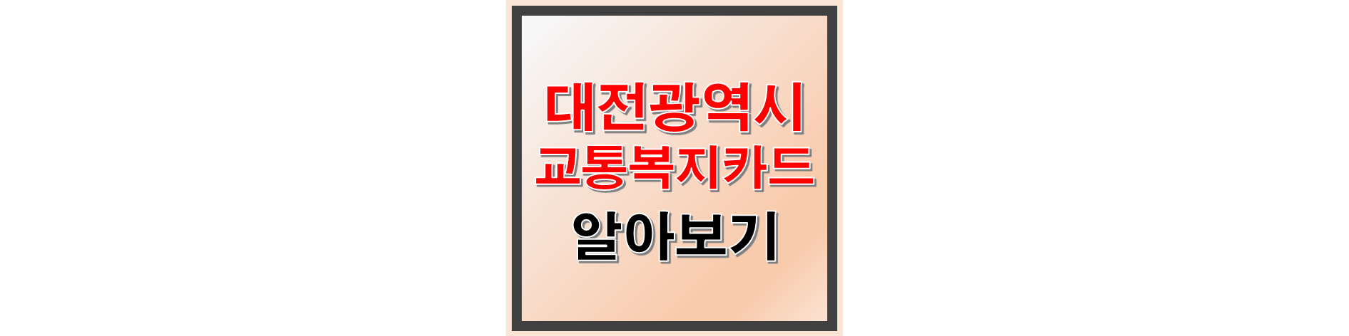 대전 교통복지카드 관련 글 썸네일