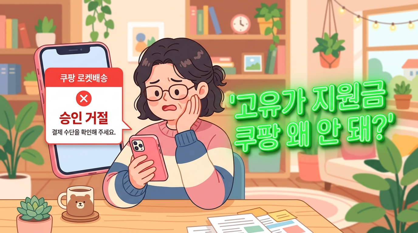 2026 고유가 지원금 쿠팡 배달앱 결제 거절 이유 및 편의점 꿀팁 썸네일