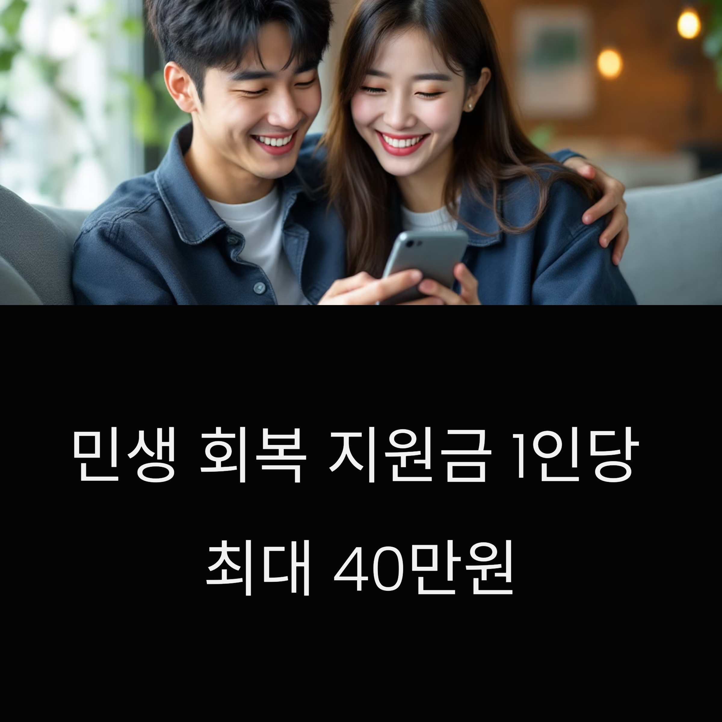 민생회복 지원금! 1인당 최대 40만원 지원