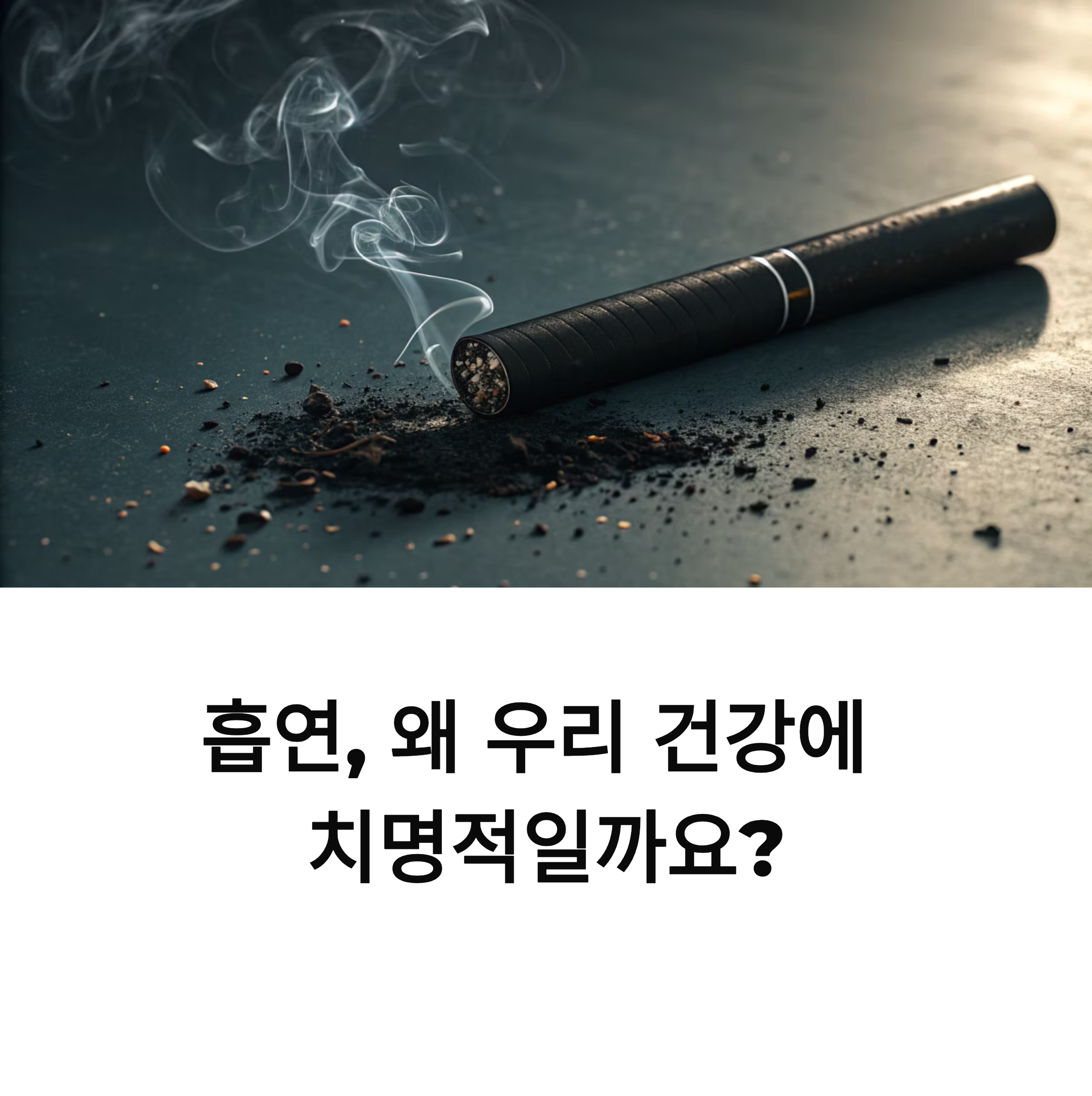 흡연이 신체 및 정신 건강에 미치는 영향