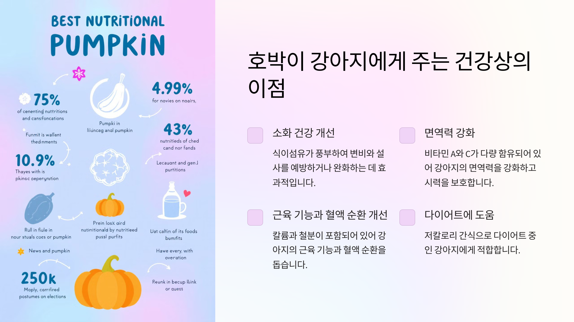 호박이 강아지에게 주는 건강상의 이점