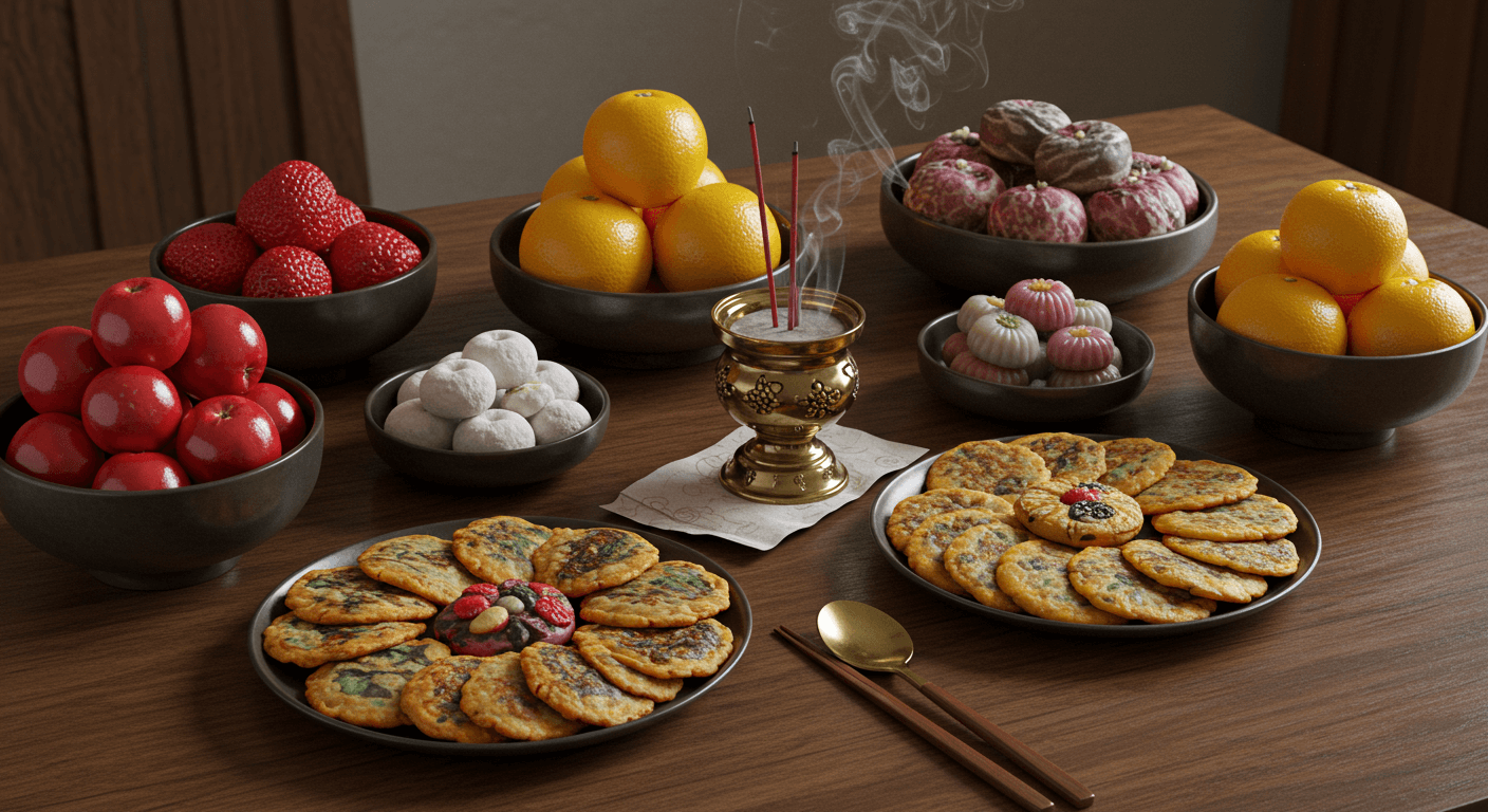 차례상 차리는 방법 차례상 음식 종류 차례상 지방 쓰는 법 차례상 간소화 성균관 차례상 표준안 차례상 전 생략 가능 간소화된 차례상 차례상 필수 음식 차례상 전통과 현대 명절 차례상 준비 성균관 의례정립위원회 차례상 홍동백서 조율이시 과일 대례필간(大禮必簡) 차례상 음식 배치 간단한 차례상 가족 합의 차례상 차례상 표준안 발표