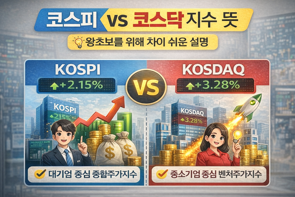 코스피 5천 돌파! 코스피 코스닥 차이 3분 완벽 정리