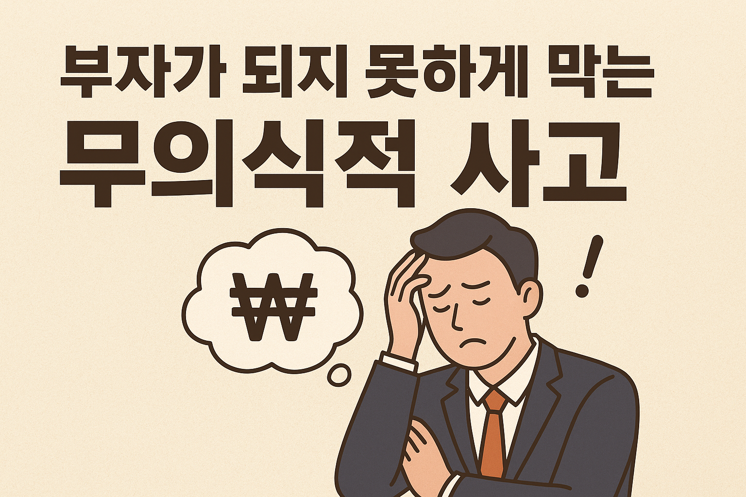 부자가 되지 못하게 막는 무의식적 사고