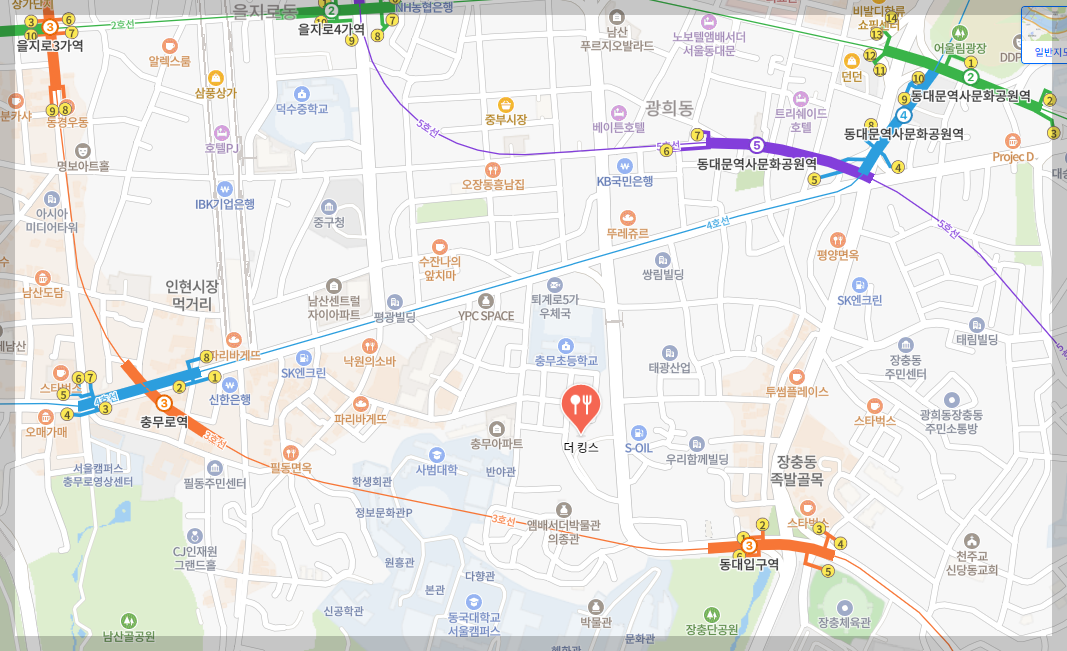 더 킹스 호텔 위치