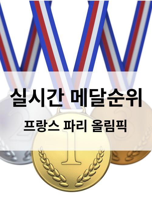 파리 올림픽 실시간 메달순위 한국선수 출전 종목 일정표