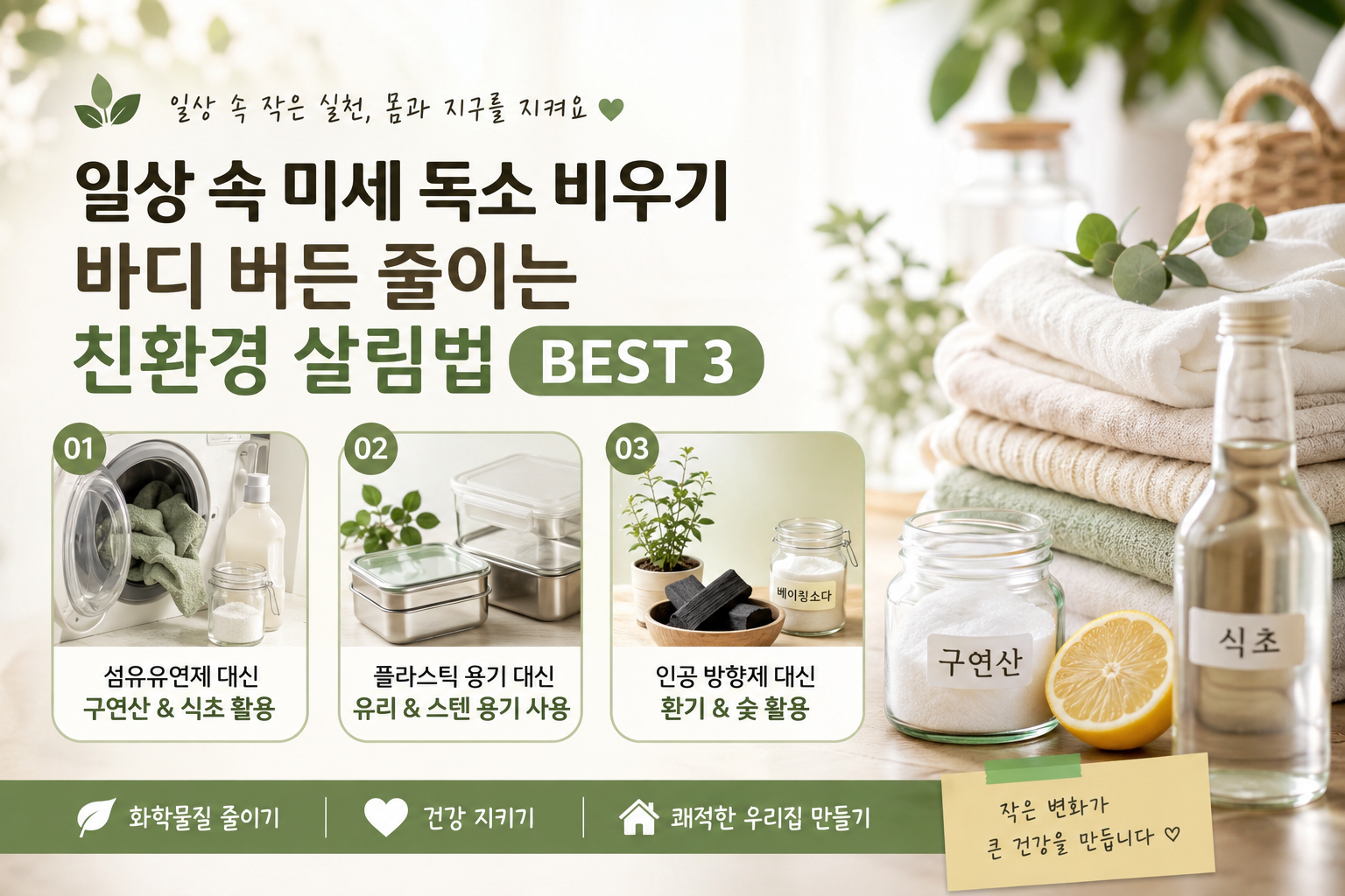 친환경 살림법 이미지
