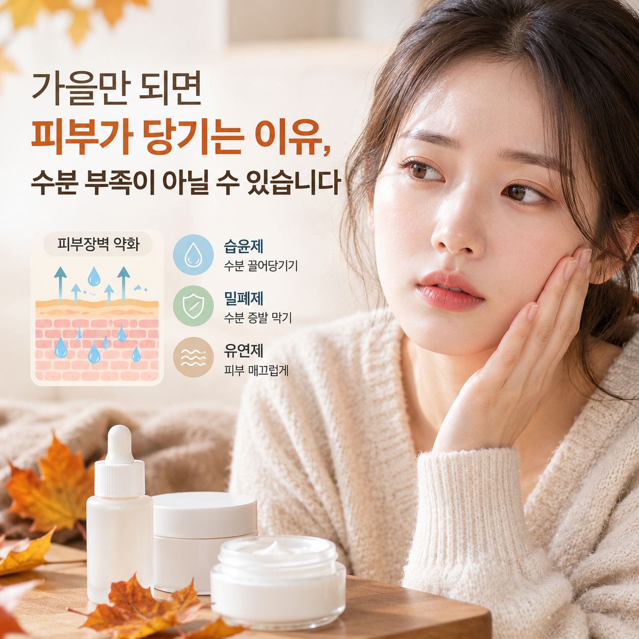 가을 피부 당김의 비밀