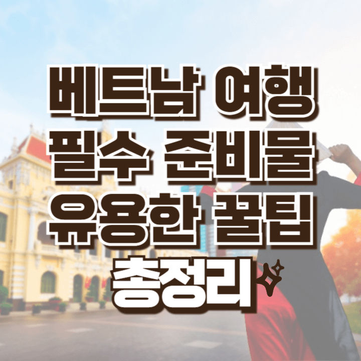 베느남 여행 준비물과 팁 안내