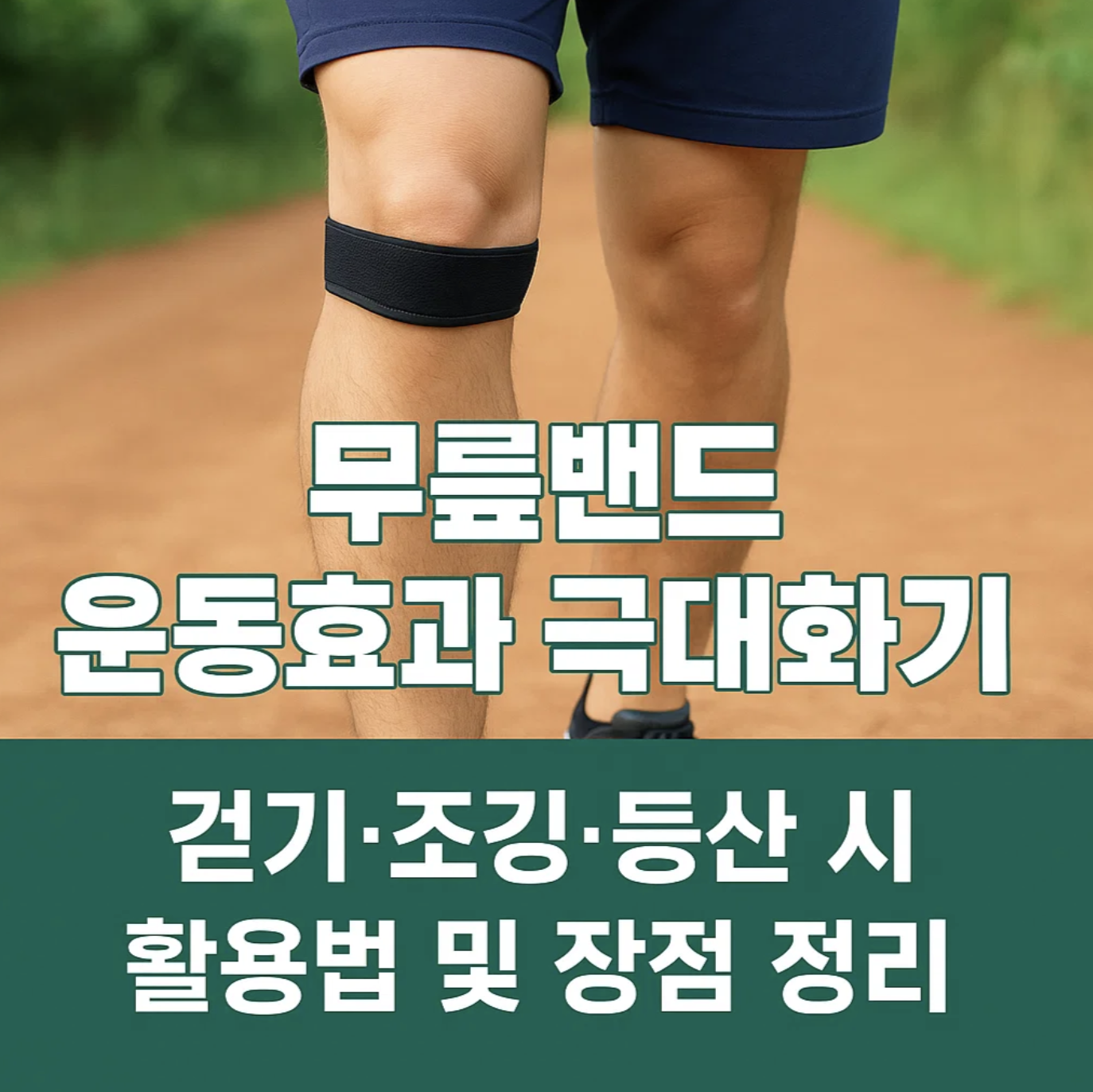 무릎밴드 운동효과 극대화하기, 걷기·조깅·등산 시 활용법 및 장점 정리