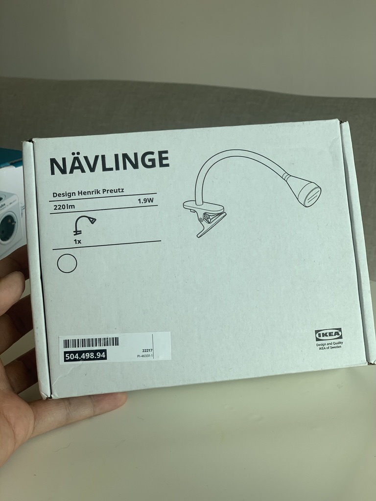 이케아 네블링에 조명 박스 사진