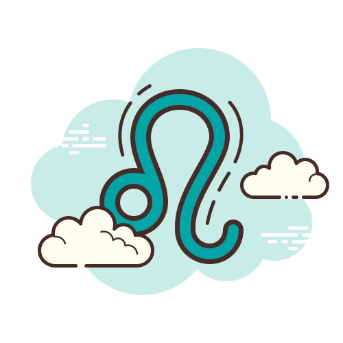 사자자리 사인 일러스트