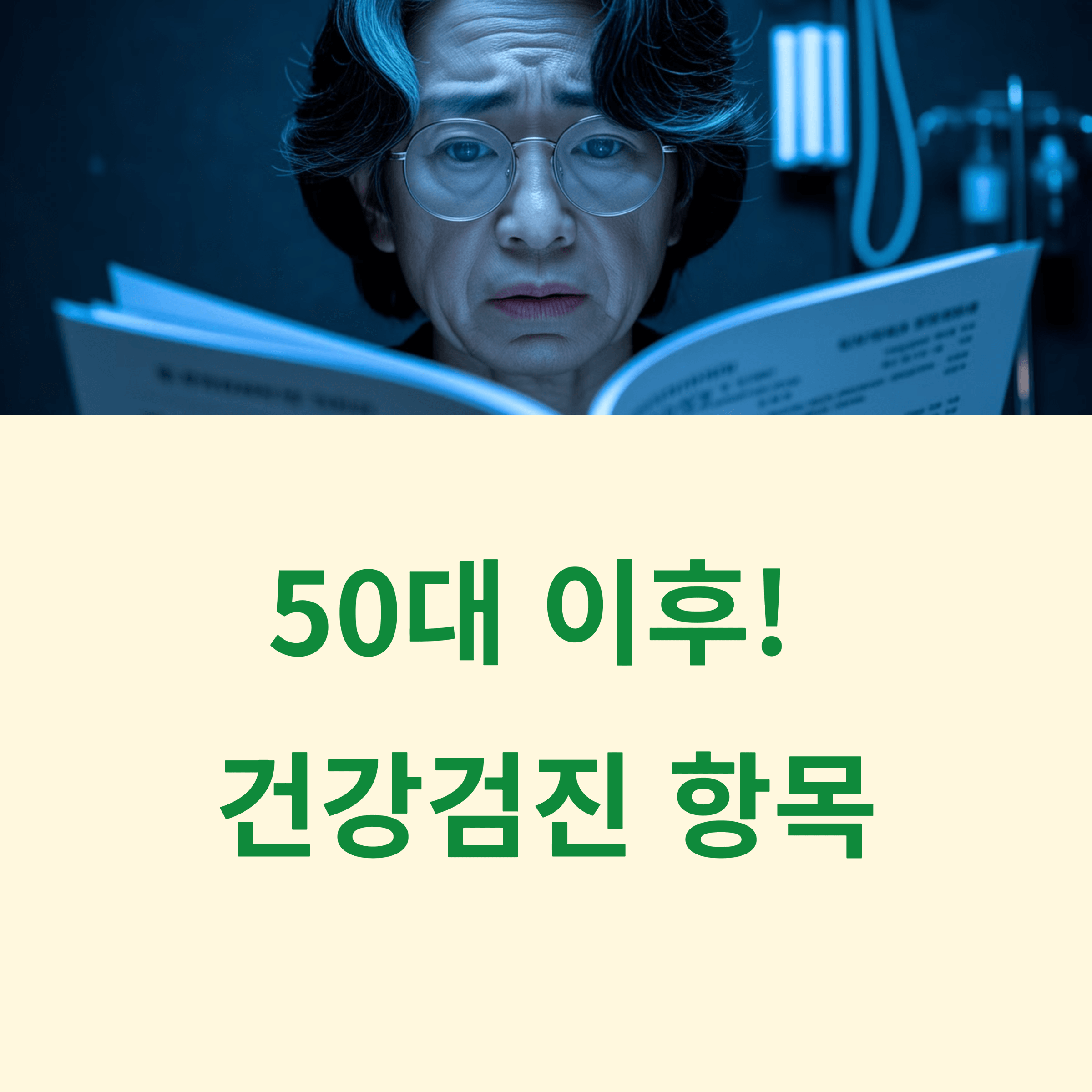 50대 이후 건강검진 필수 항목