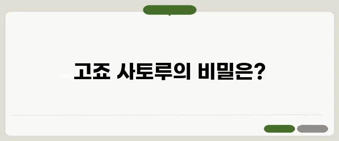 고죠 사토루 방법 빠르게 해결하는 법