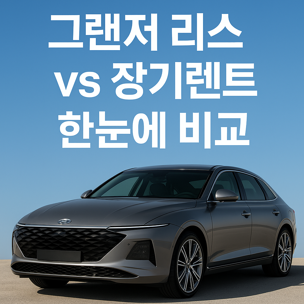 그랜저 리스 vs 장기렌트