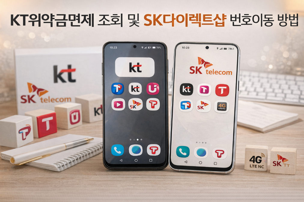 KT위약금면제 조회부터 SK다이렉트샵 번호이동까지 한번에 해결하는 법