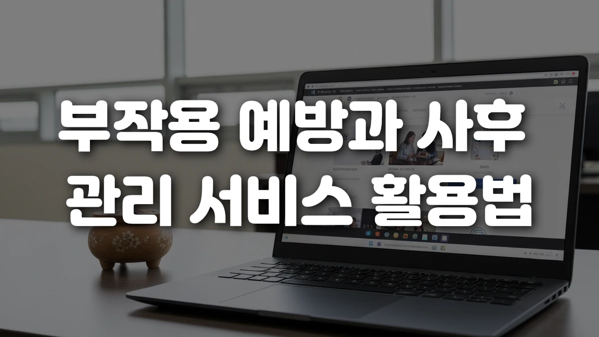 부작용 예방과 사후 관리 서비스 활용법