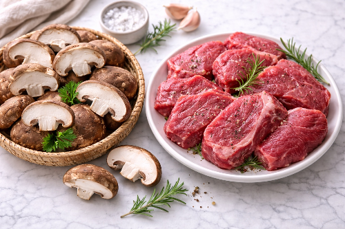 후기 이유식 소고기 표고버섯 무른 밥 레시피 및 버섯 손질 팁