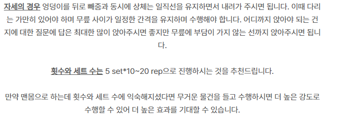 스쿼트 설명