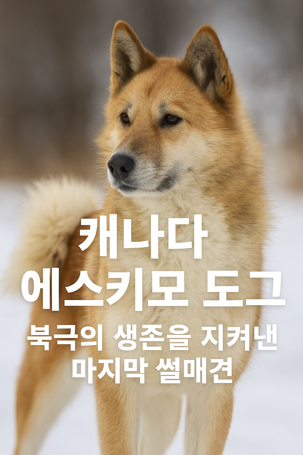 캐나다 에스키모 도그 이미지 &ndash; 북극의 생존을 지켜낸 마지막 썰매견