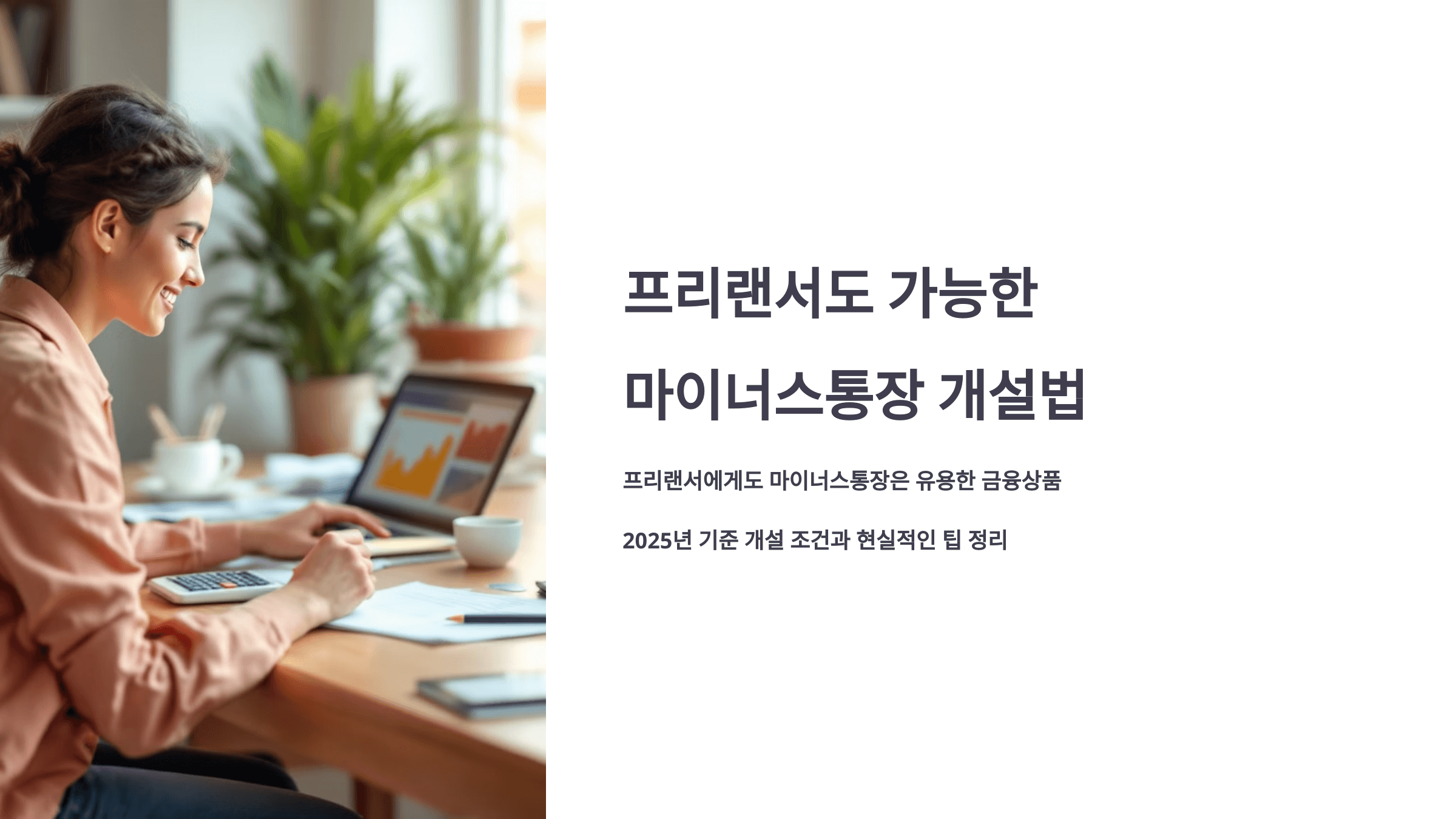 프리랜서도 가능한 마이너스 통장 개설법