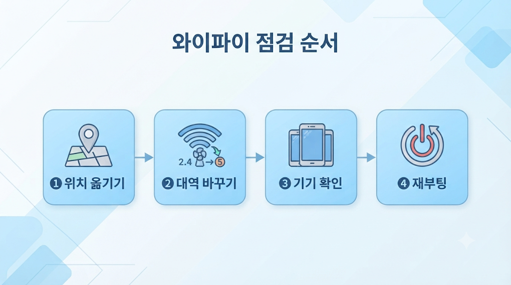 와이파이 점검 순서 체크리스트