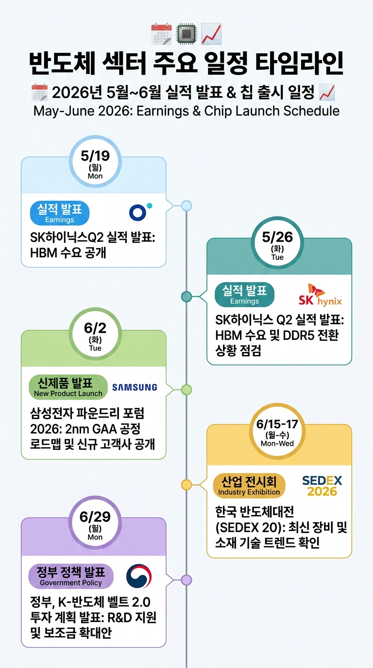 반도체 섹터 주요 일정 타임라인