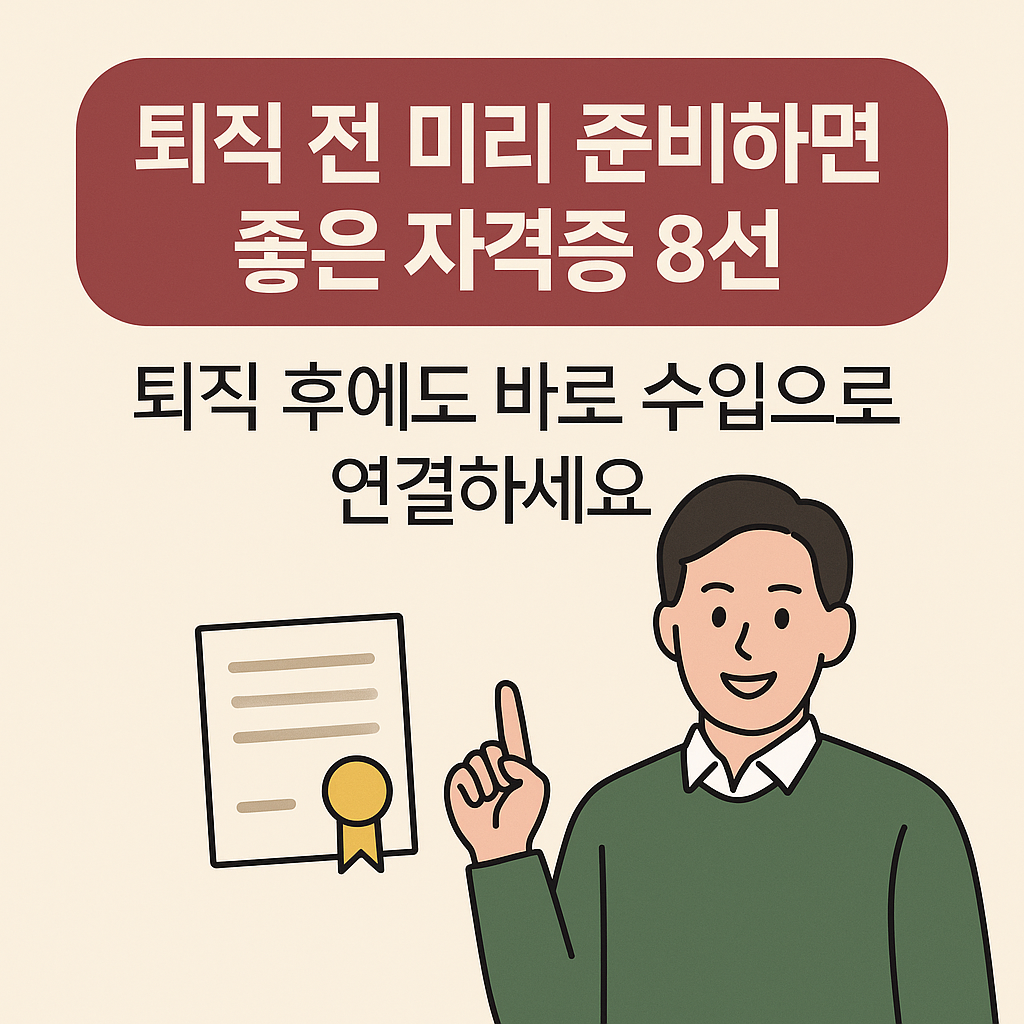 퇴직 전 준비 자격증