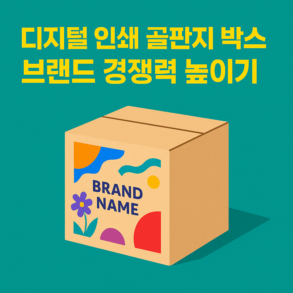 디지털 인쇄 골판지 박스, 브랜드 경쟁력 높이기