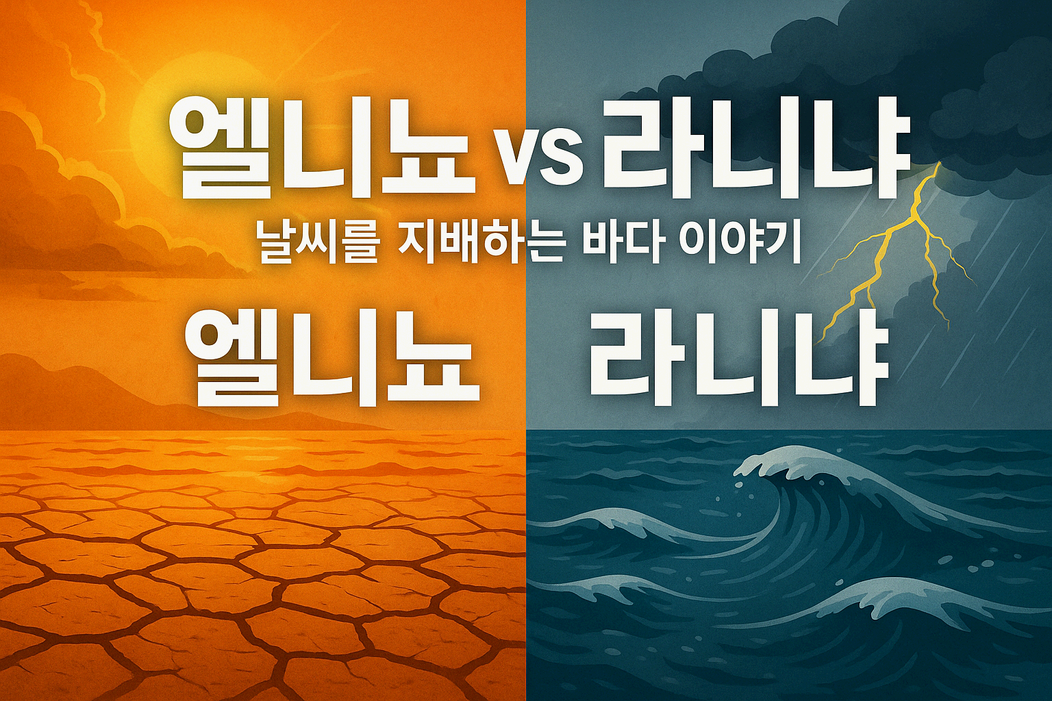 엘니뇨 vs 라니냐: 날씨를 지배하는 해양 현상