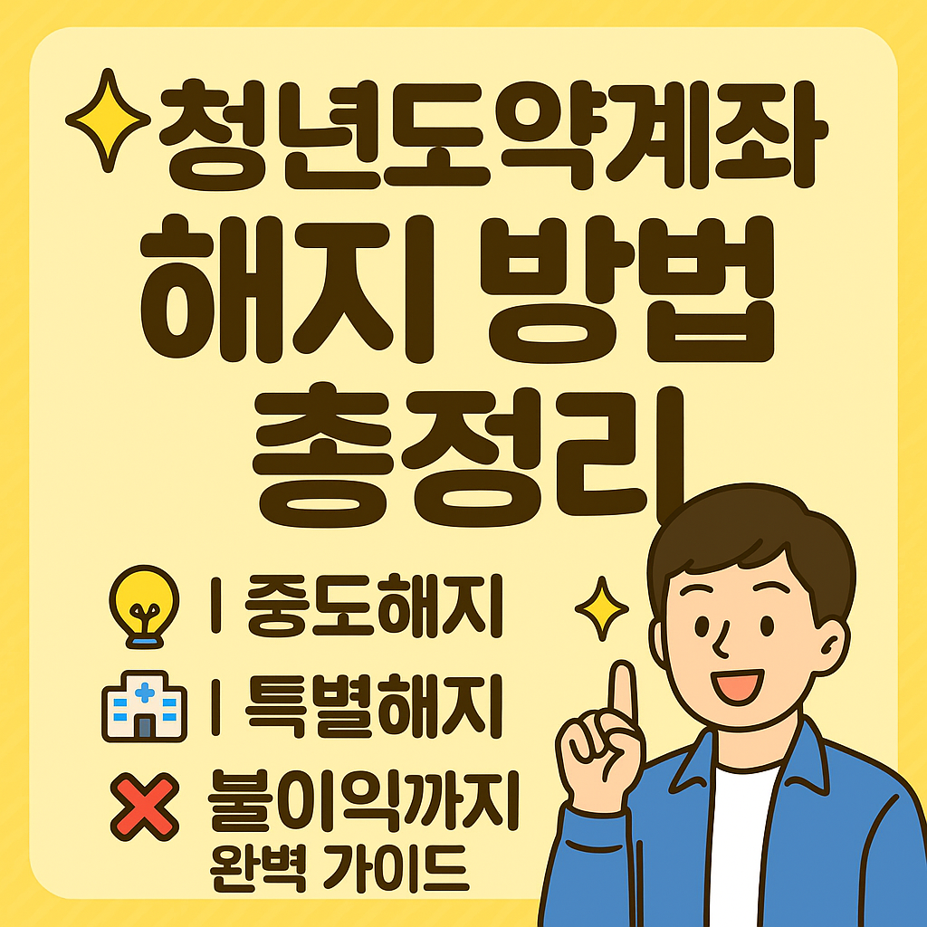 청년도약계좌 해지 및 불이익