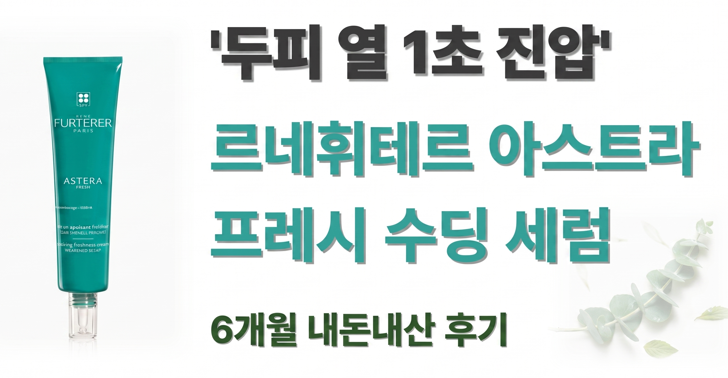 르네휘테르 아스테라 프레시 수딩 세럼 75ml 쿨링 에어세럼 사용 후기 및 두피 열 내리는 법 썸네일