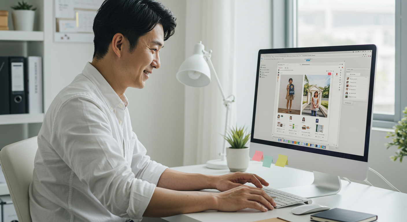 alt="Canva로 썸네일 제작하는 화면"