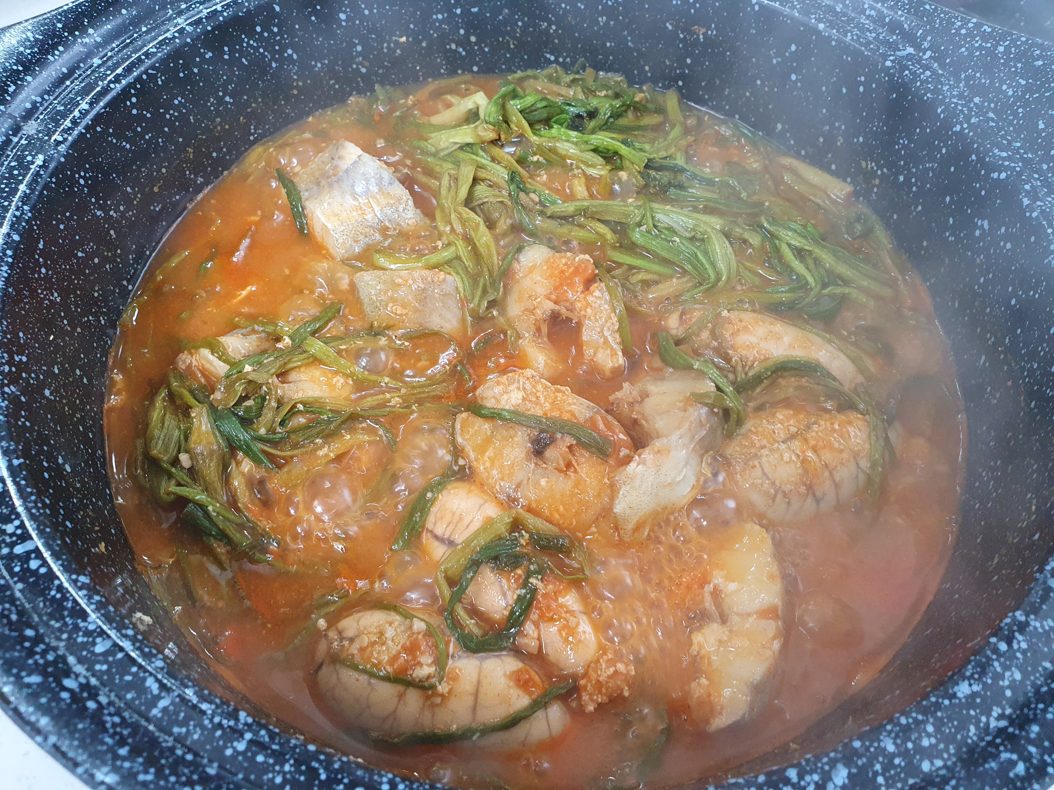 미나리 동태알찜 레시피