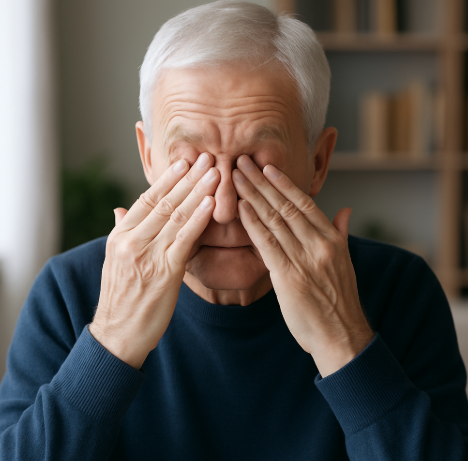 피로한 눈 마사지 방법