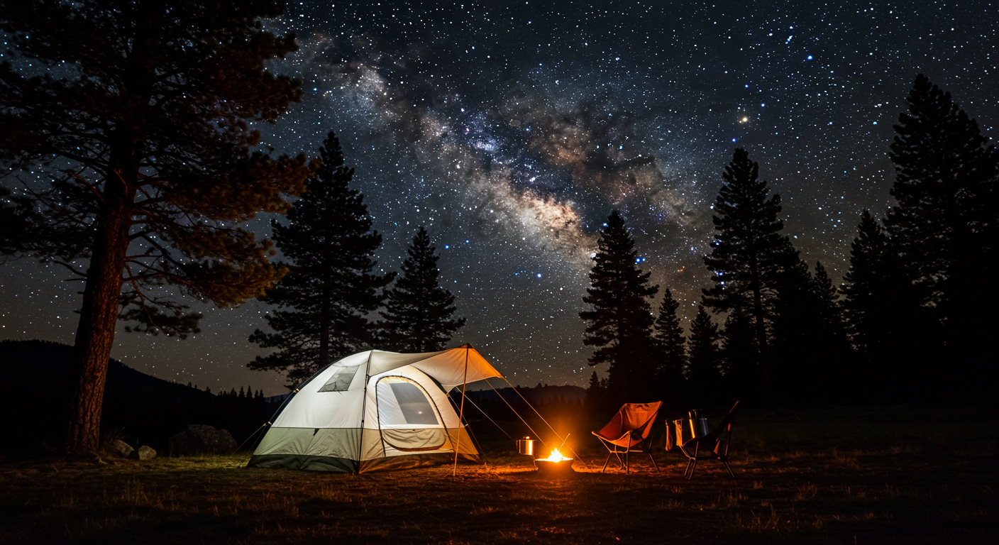 별_하늘_텐트_불빛_표현