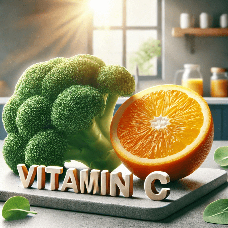 비타민c가-풍부한-오렌지-브로콜리-사진