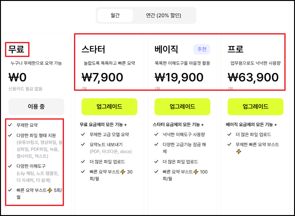 릴리스AI 유료회원 금액