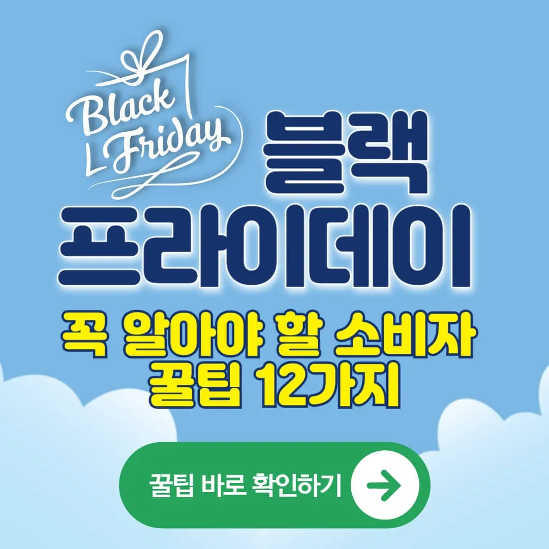 블랙프라이데이 행사 전 꼭 알아야 할 소비자 꿀팁 12가지