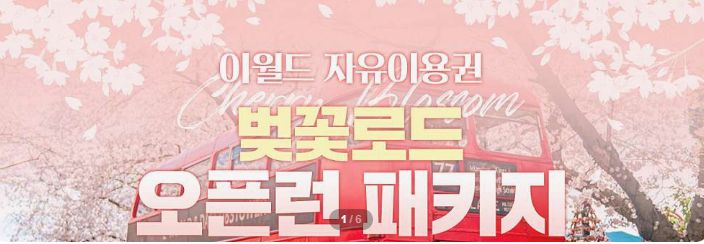 이월드 블라썸 피크닉 벚꽃로드